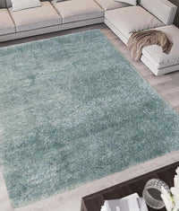 Lagom Duck Egg Blue Luxurious Shaggy Rug
