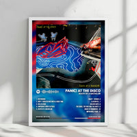 Panic! At The Disco "Death of a Bachelor  " Album Cover Poster - with Complete Tracklist