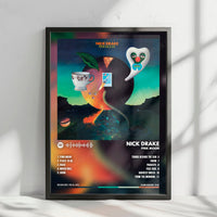 Nick Drake "Pink Moon" Album Cover Poster - with Complete Tracklist