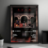 Rush "Moving Pictures" Album Cover Poster - with Complete Tracklist