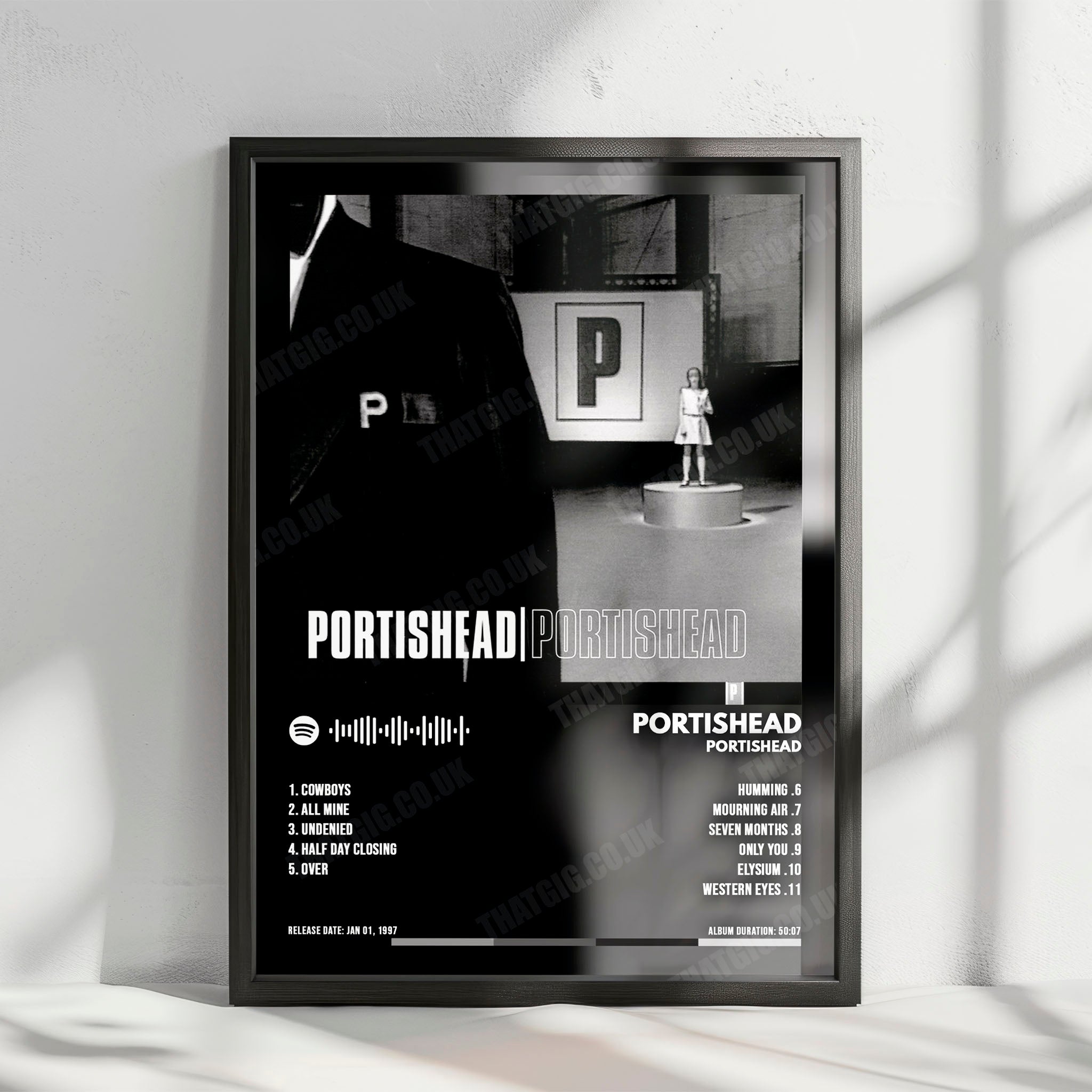 Portishead "Portishead" Album Cover Poster - with Complete Tracklist