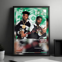 Eric B. & Rakim "Paid in Full" Album Cover Poster - with Complete Tracklist
