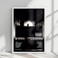 Black Rebel Motorcycle Club "Take Them On, On Your Own" Album Cover Poster - with Complete Tracklist