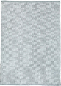 Diamond Sky Blue Hand-woven Rug