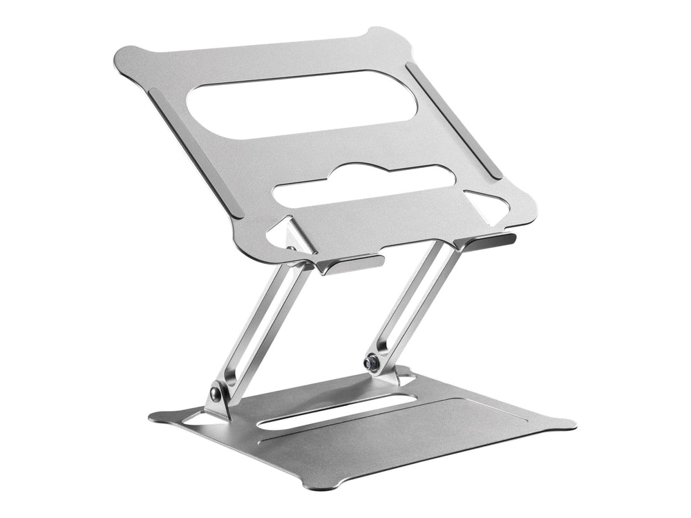 ProperAV Aluminium Construction Fully Adjustable Laptop or Tablet Stand - Silver