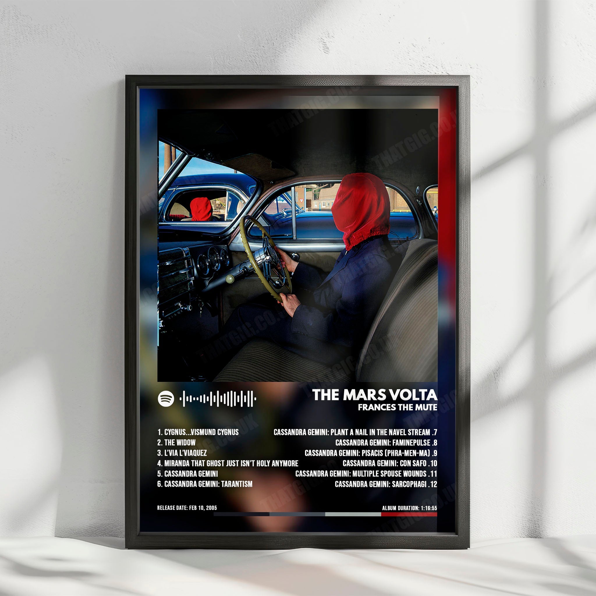 The Mars Volta "Frances the Mute  " Album Cover Poster - with Complete Tracklist