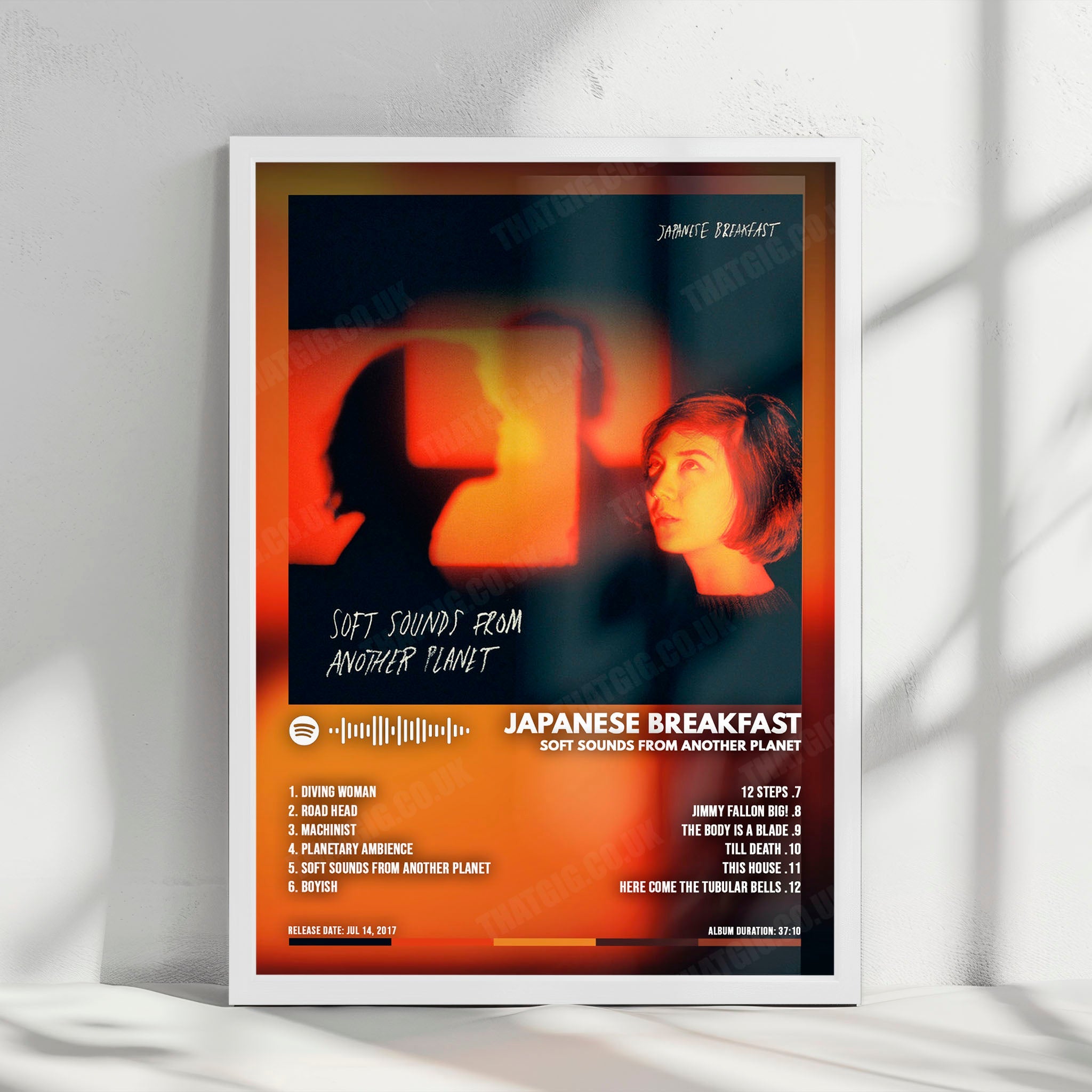 Japanese Breakfast "Soft Sounds from Another Planet" Album Cover Poster - with Complete Tracklist