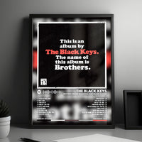 The Black Keys "Brothers" Album Cover Poster - with Complete Tracklist