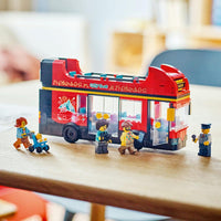 Lego City 60407 Red Double-Decker Sightseeing Bus Playset for Ages 7+