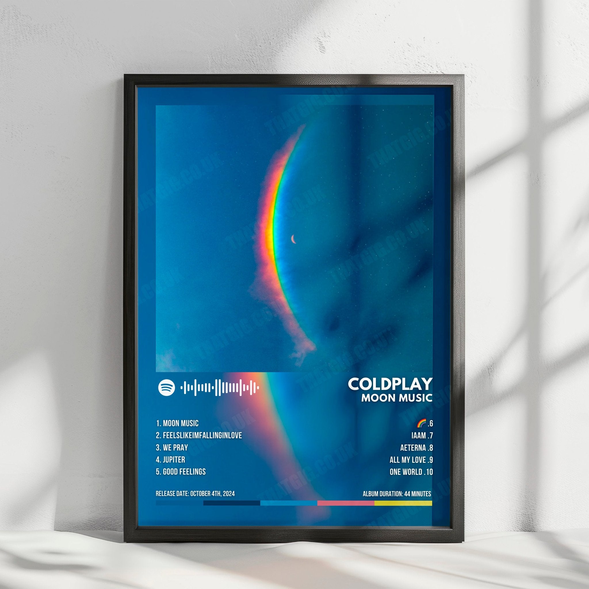 Coldplay "Moon Music" Album Cover Poster - with Complete Tracklist