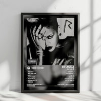 Rihanna "Rated R" Album Cover Poster - with Complete Tracklist
