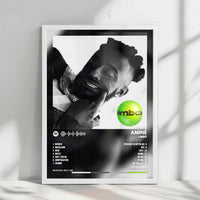 Amine "Limbo" Album Cover Poster - with Complete Tracklist