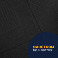 2 Piece Monaco Non Slip Bath Mat and Pedestal Set Water Absorbent Bathroom Rug Set 100 Percent Cotton Mats for Safety and Comfort by OLIVIA ROCCO