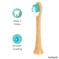 Soniboo - Bamboo Electric Toothbrush Heads Compatible with Sonicare* | Deep Clean 4PK Multi