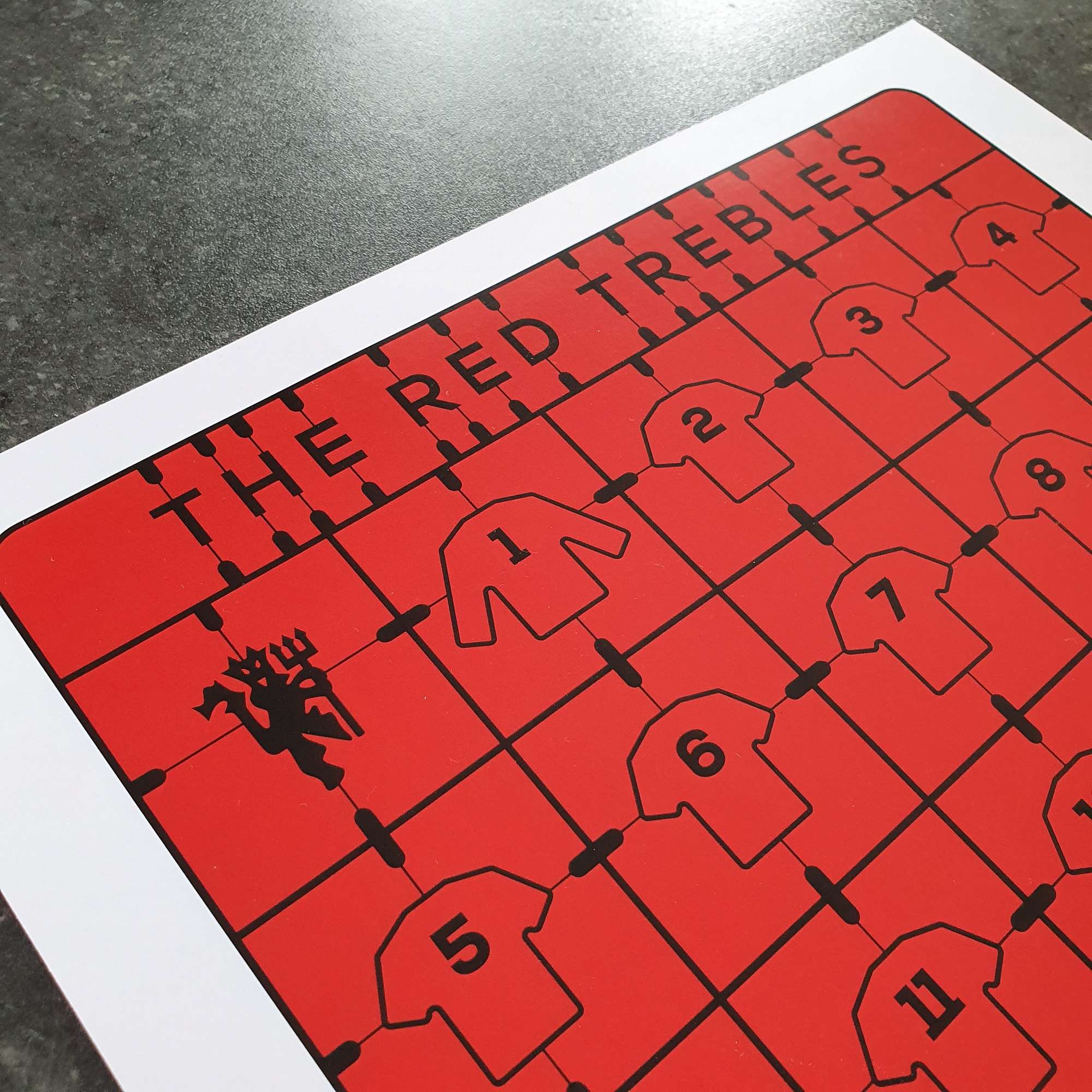 Manchester Reds 'The Red Trebles' 1998/1999 Print