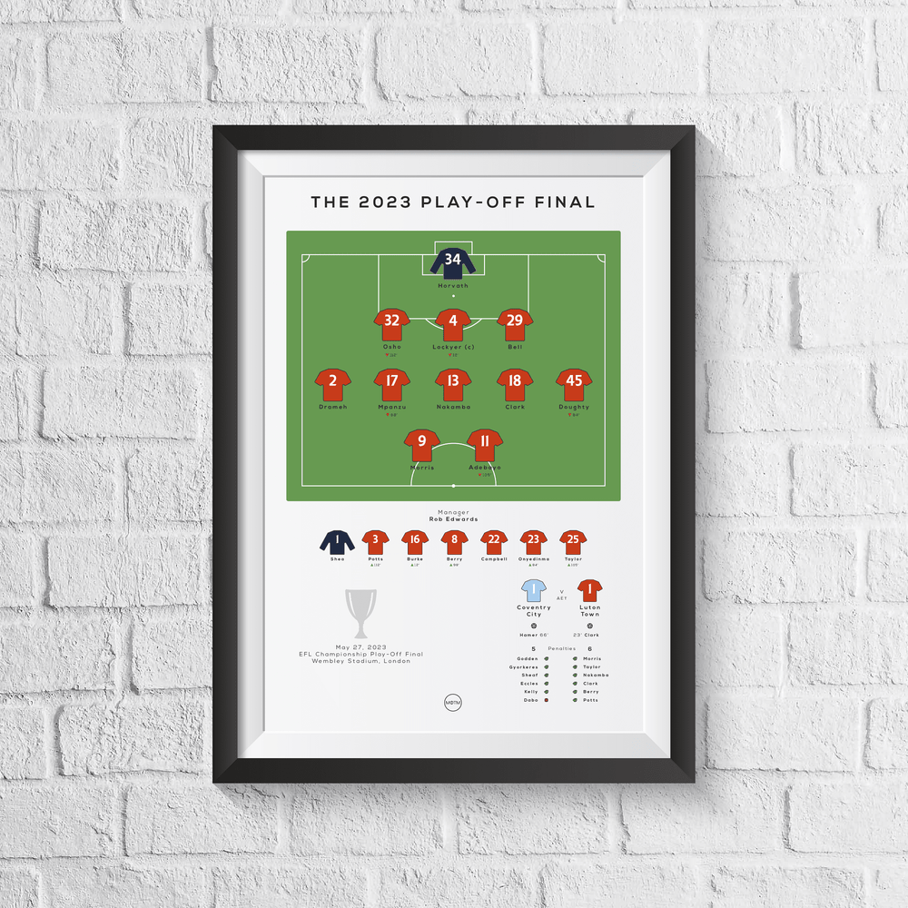 Luton Town vs Coventry City 2023 EFL Championship Play-Off Final Print