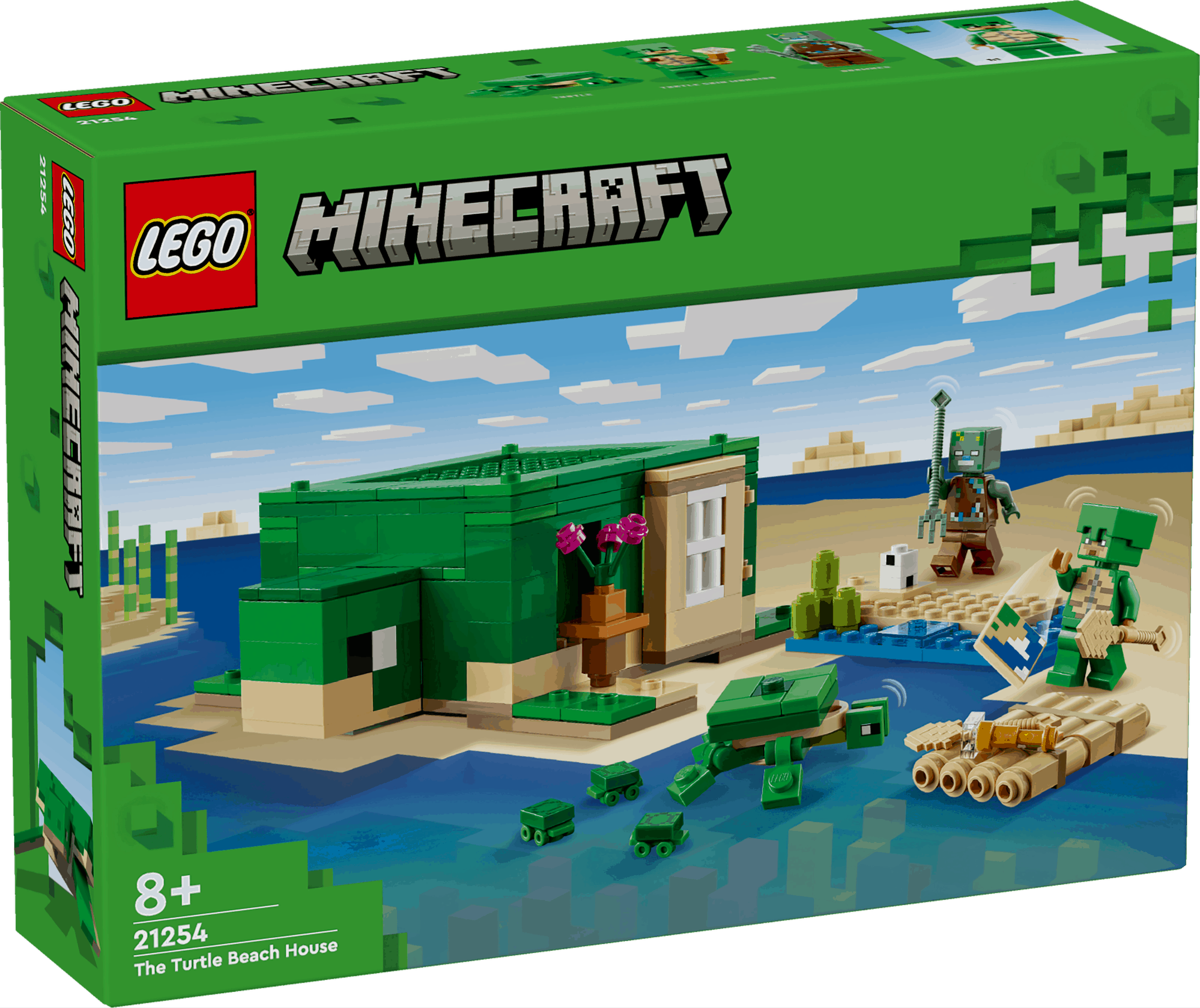 Lego Minecraft 21254 The Turtle Beach House Playset for Ages 8 and Up