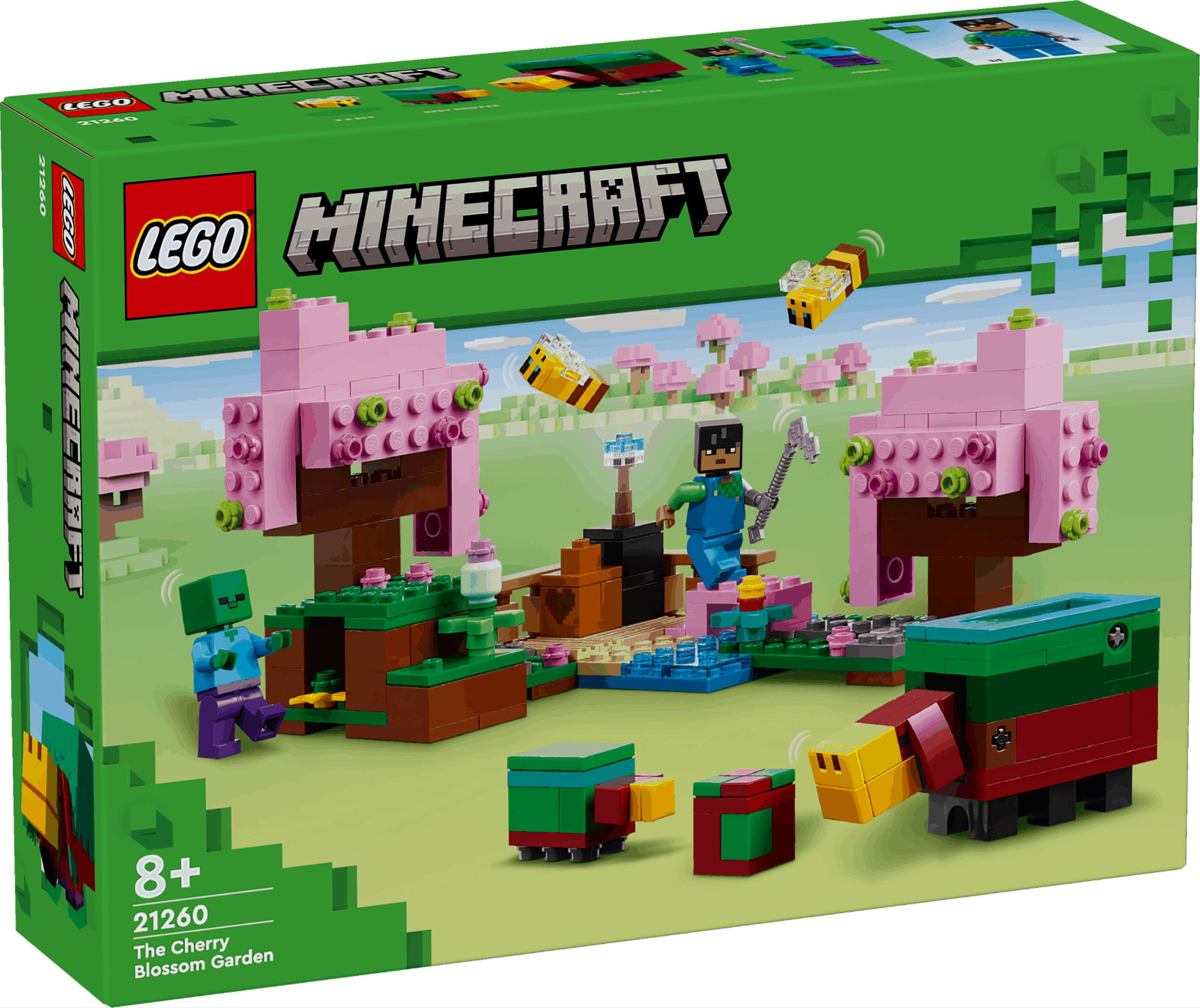 Lego Minecraft 21260 The Cherry Blossom Garden Playset for Ages 8 & Up