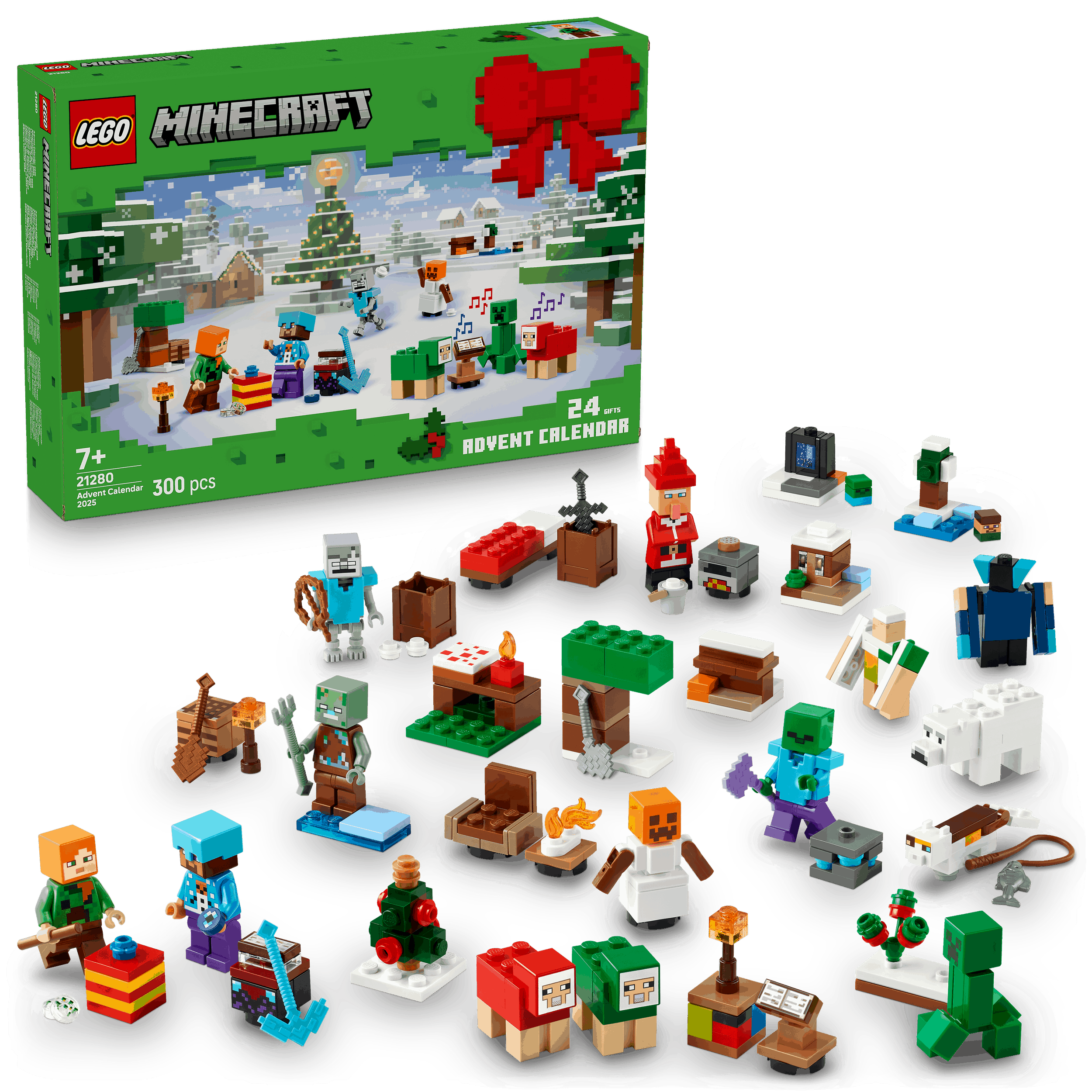 Lego Minecraft 21280 Christmas Advent Calendar 2025 for Ages 7 and Up
