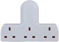 3 Way Plug Adapter UK for Wall Plug Extender Adaptor