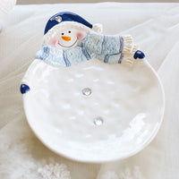 Christmas Ceramic Ornaments and Snowman Tableware