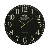 Destini Classical Black Mdf Wall Clock