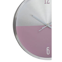 Elko Silver And Pink Finish Wall Clock