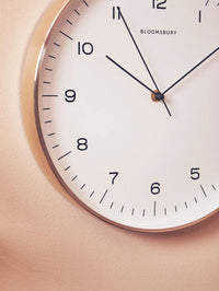 Elko Round Copper Finish Wall Clock