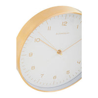 Elko Gold And White Finish Wall Clock