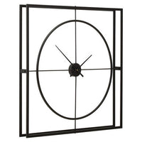 Trinity Black Finish Wall Clock