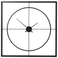 Trinity Black Finish Wall Clock