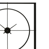 Trinity Black Finish Wall Clock