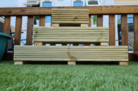 22cm Wide Wooden Decking Planters