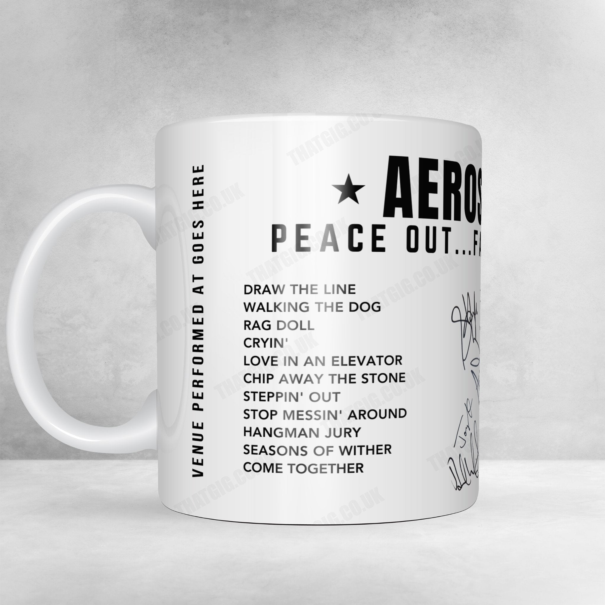 Aerosmith Setlist Mug - Donington Park, Download Festival - June 11, 2017