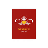 Fontaines DC - I Love You - Irish Claddagh (Red + Yellow)