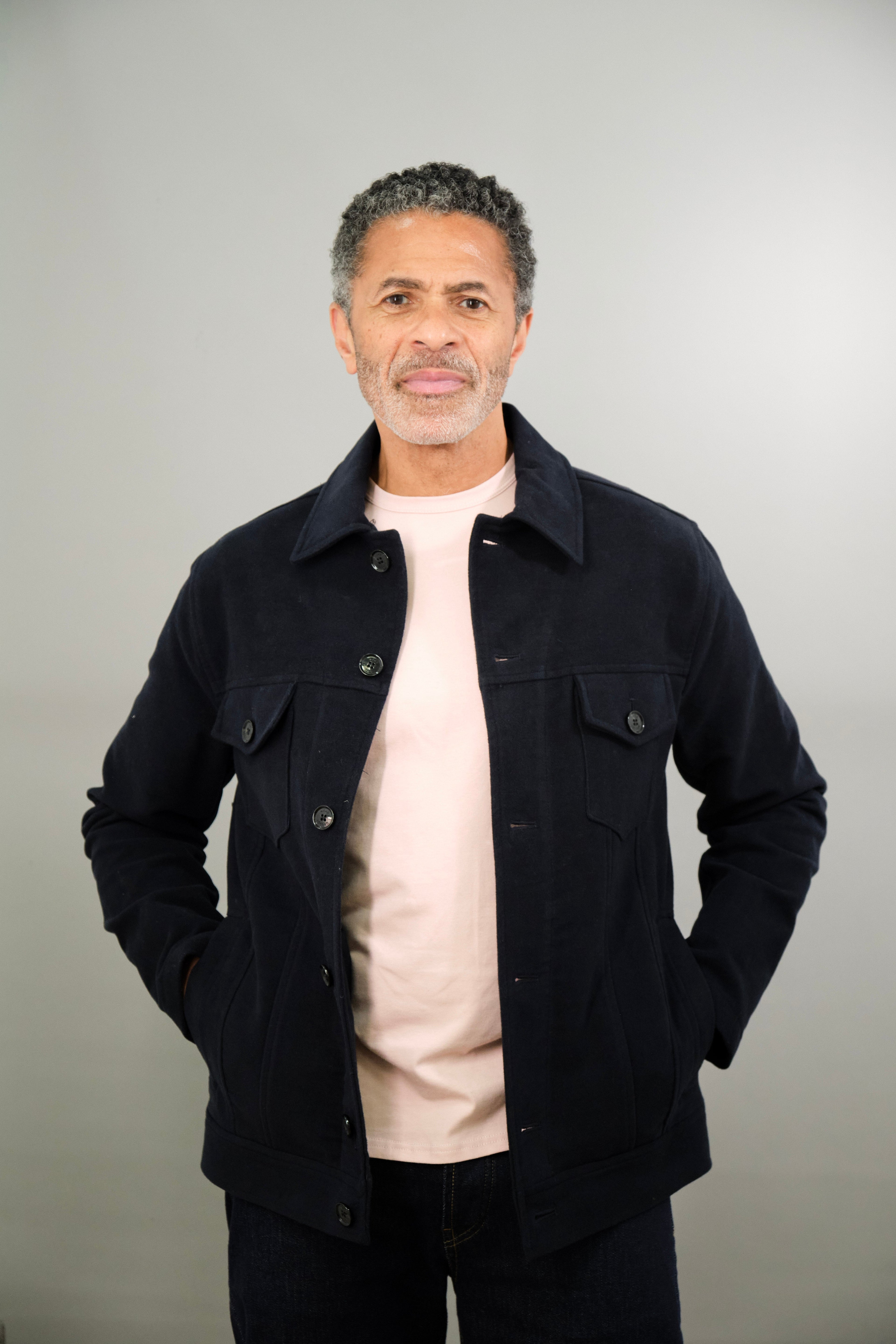 Goring Jacket - Navy Moleskin