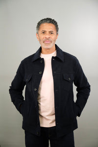 Goring Jacket - Navy Moleskin