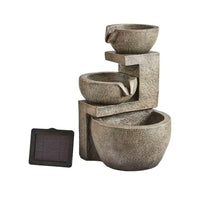 Solar-Powered Genoa Cascade Water Fountain