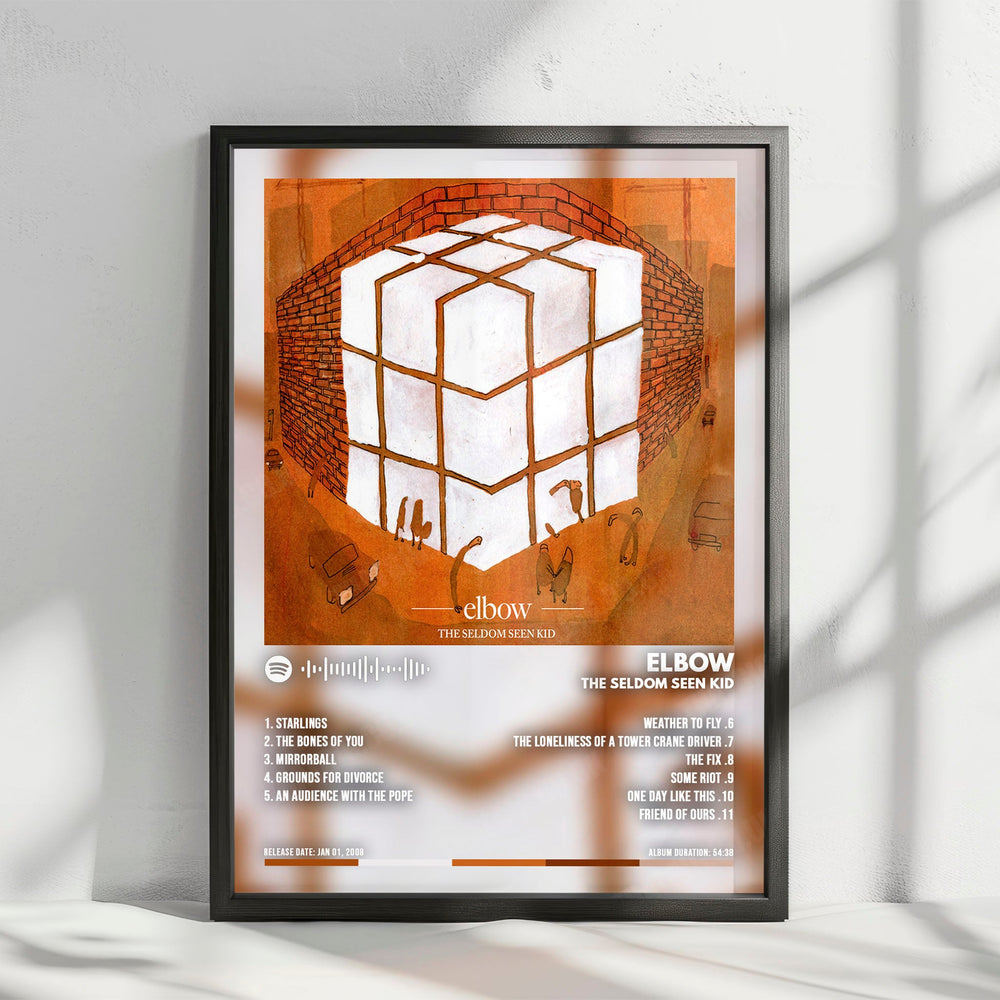 Elbow "The Seldom Seen Kid" Album Cover Poster - with Complete Tracklist
