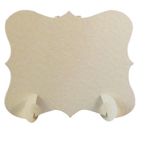 24 x Hammered Ivory Elegant Place Cards, Perfect for Stylish Weddings & Parties. Tableware UK Card Crafts