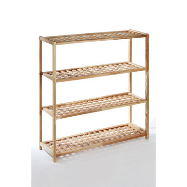 Parker Walnut Wood Bathe Four Tier Shoe