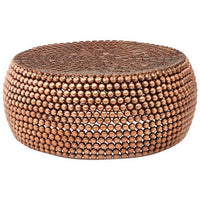 Templar Beaded Iron Copper Coffee Table