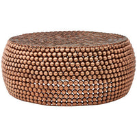Templar Beaded Iron Copper Coffee Table