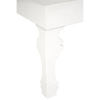 Luis White High Gloss Finish Coffee Table