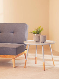 Viborg Grey Large Round Side Table