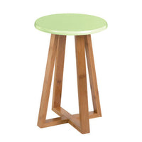 Viborg Green Bamboo Round Stool