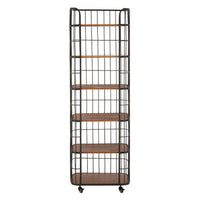 New Foundry Wood and Metal 6 Tier Shelf Unit