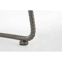 New Foundry Brown Leather Effect Bar Stool