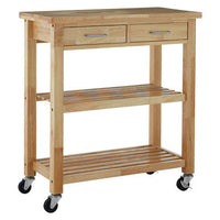 Harlow Glenn Tropical Hevea Wood Kitchen Trolley