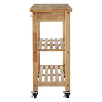 Harlow Glenn Tropical Hevea Wood Kitchen Trolley